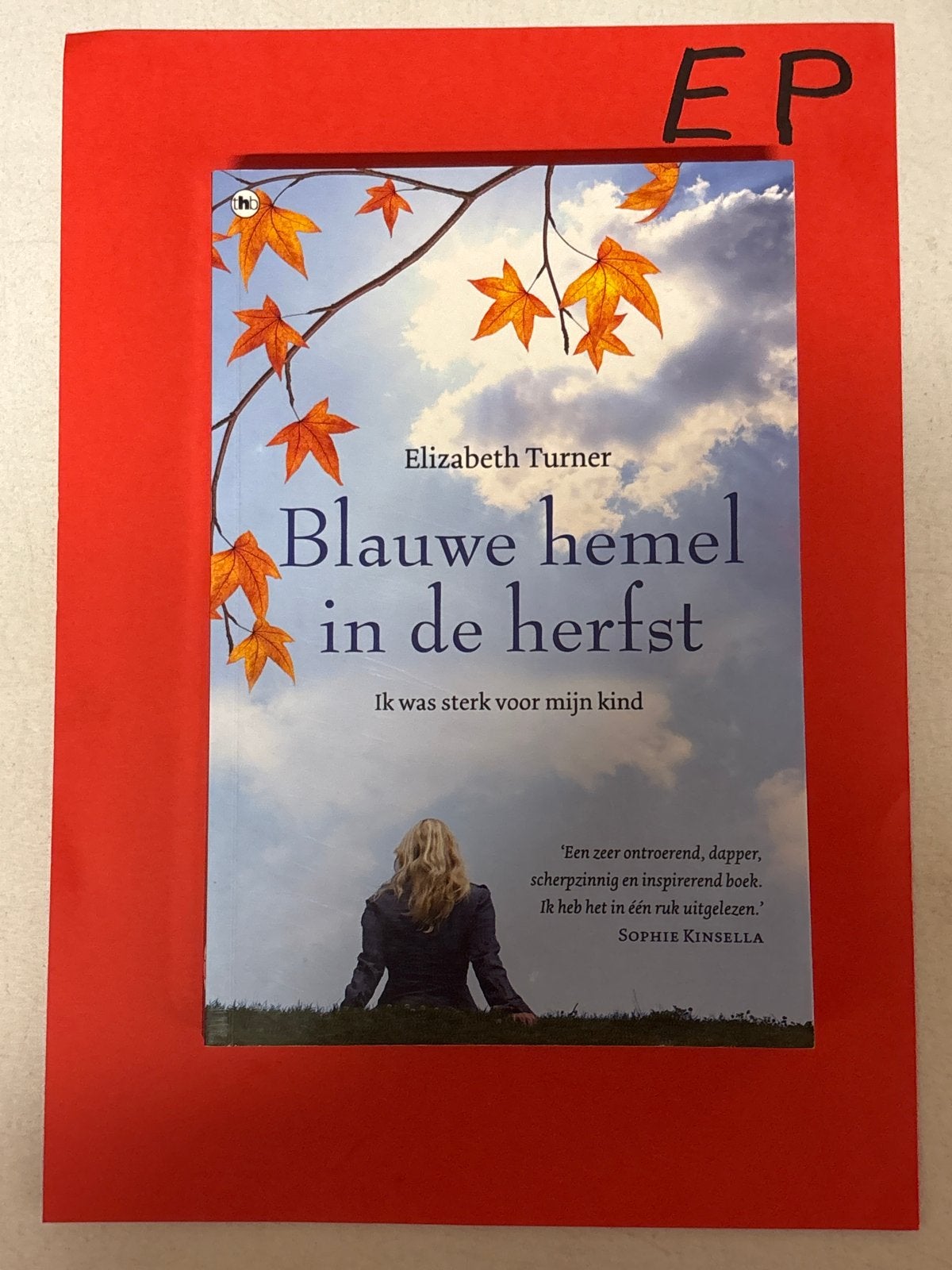 Blauwe hemel in de herfst - Elizabeth Turner, Boeken, Romans, Zo goed als nieuw, Nederland, Ophalen of Verzenden