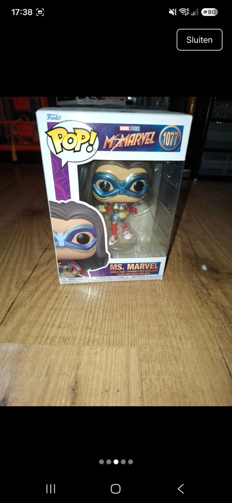 Funko Pop! Ms. Marvel (1077) Marvel Studios, Ophalen of Verzenden, Nieuw