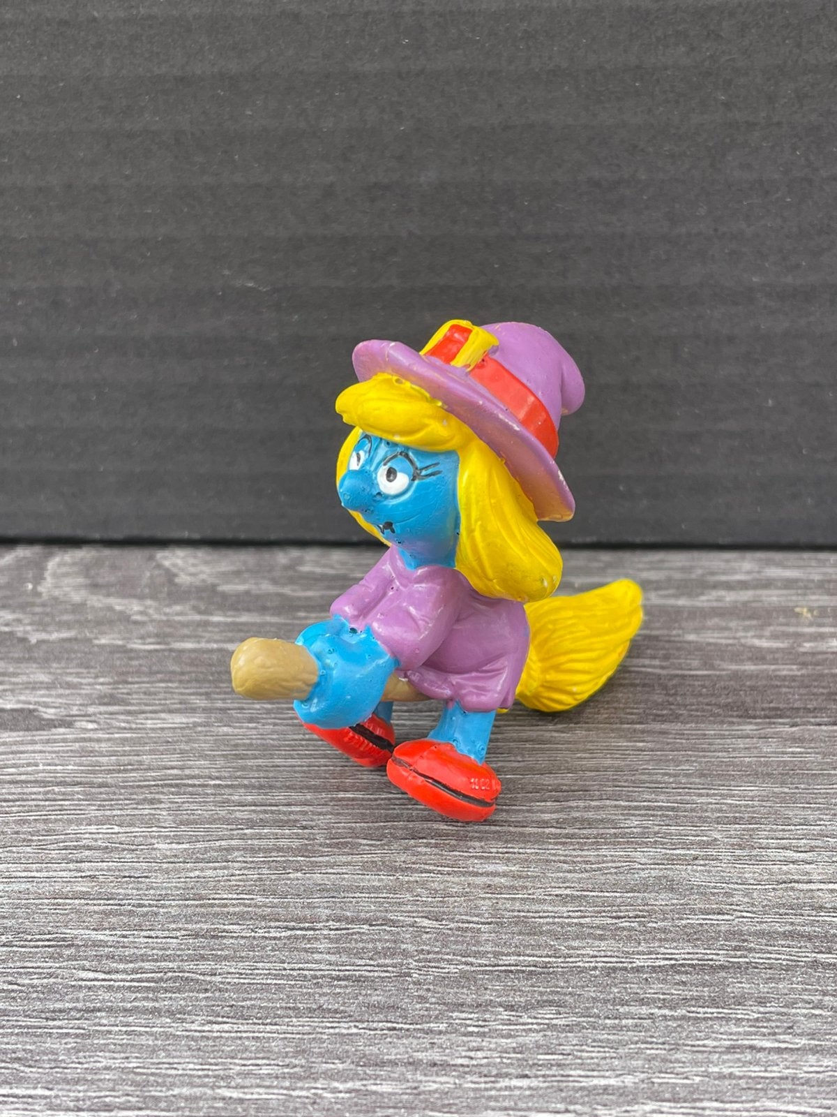 Smurfin heks - Vintage Smurfen figuurtje, Ophalen of Verzenden, Gebruikt, Smurfin, Poppetje, Figuurtje of Knuffel