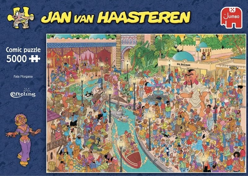 Jan van Haasteren,Fata Morgana, Efteling -5000 st.AANBIEDING, Ophalen of Verzenden, Meer dan 1500 stukjes, Nieuw, Legpuzzel