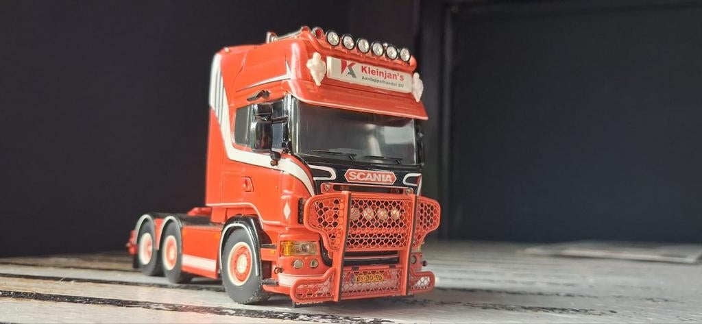 WSI Scania Kleinjan's Aardappelhandel BV modeltruck, Hobby en Vrije tijd, Italeri, Verzenden, 1:32 tot 1:50, Zo goed als nieuw