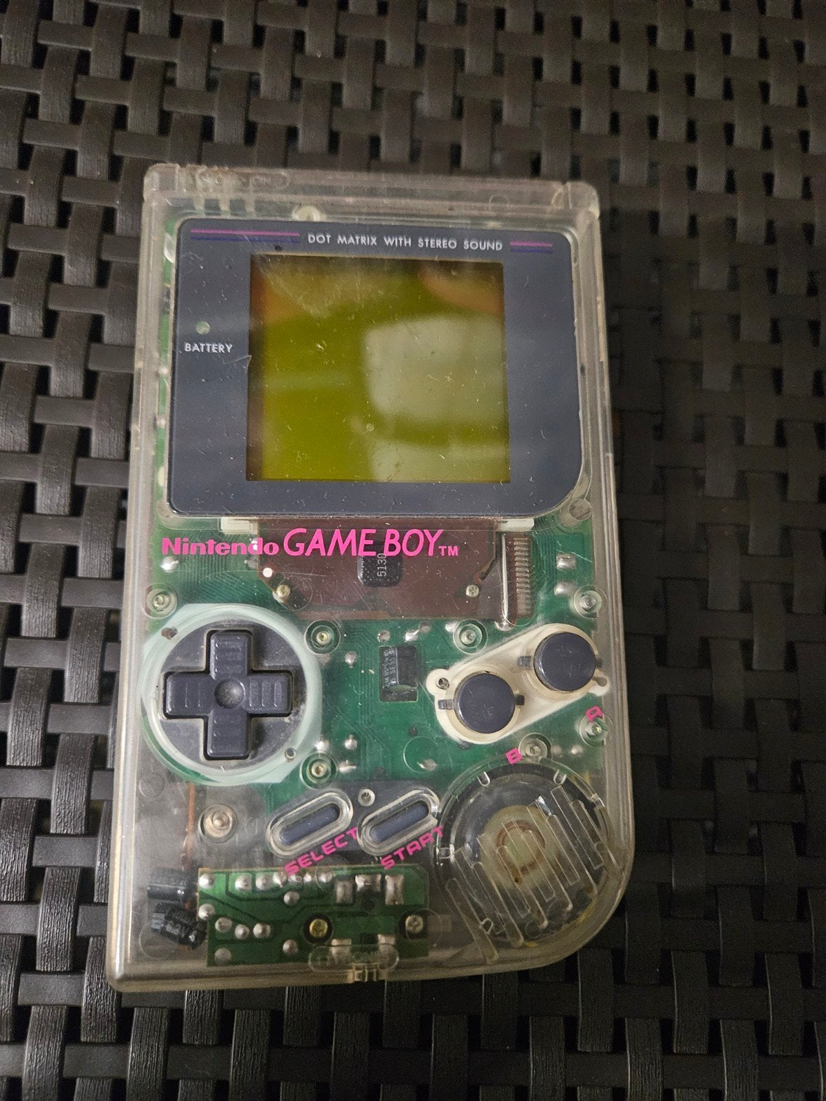 Transparante Nintendo Game Boy play it loud werkt top Classi, Ophalen of Verzenden, Gebruikt, Game Boy Classic