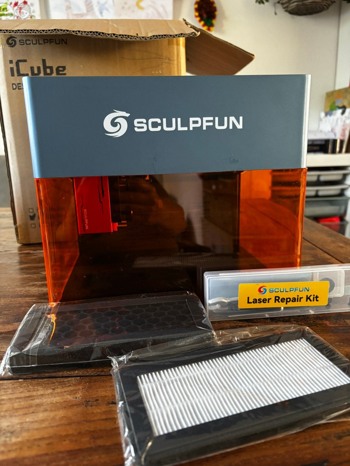 Sculpfun iCube pro 5w, Ophalen of Verzenden, Zo goed als nieuw