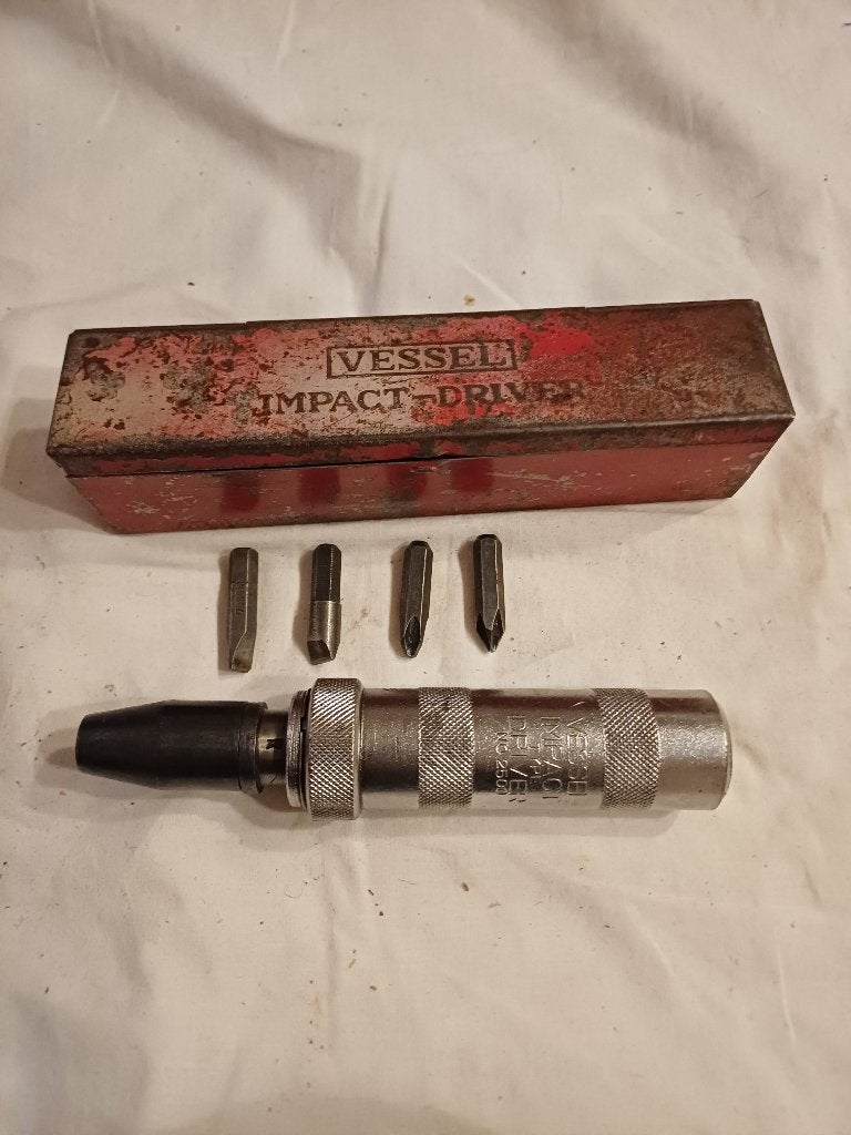Vintage Vessel No. 2500 slagschroevendraaier set | Japan, Ophalen of Verzenden, Gebruikt, Overige merken