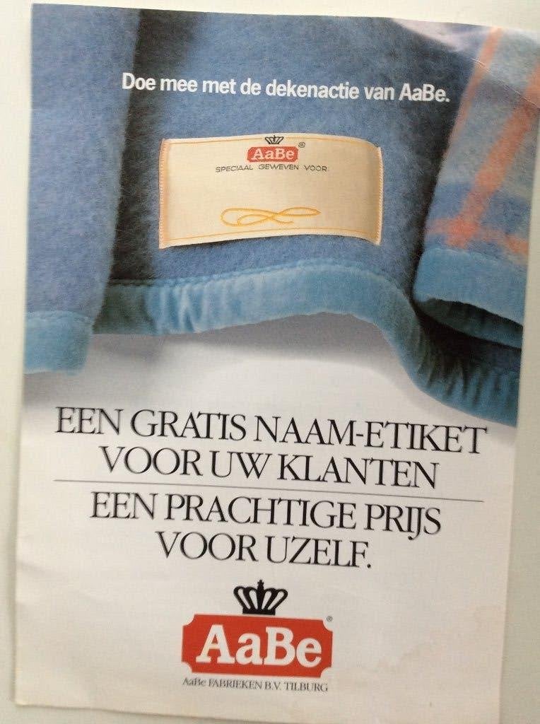 A3 Grote Folder AaBe op Stevig Papier, Ophalen of Verzenden, Gebruikt, Gebruiksvoorwerp