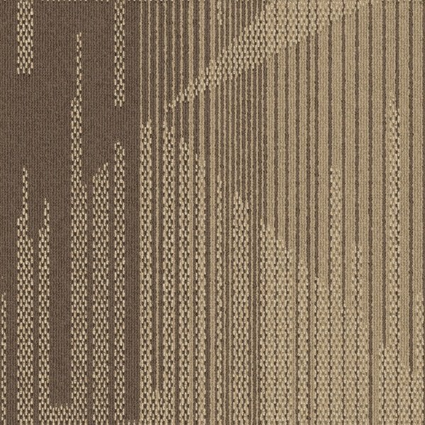Bruin/beige Interface Tapijttegels met speels patroon, 75 m² of meer, Nieuw, Ophalen of Verzenden, Tapijttegels