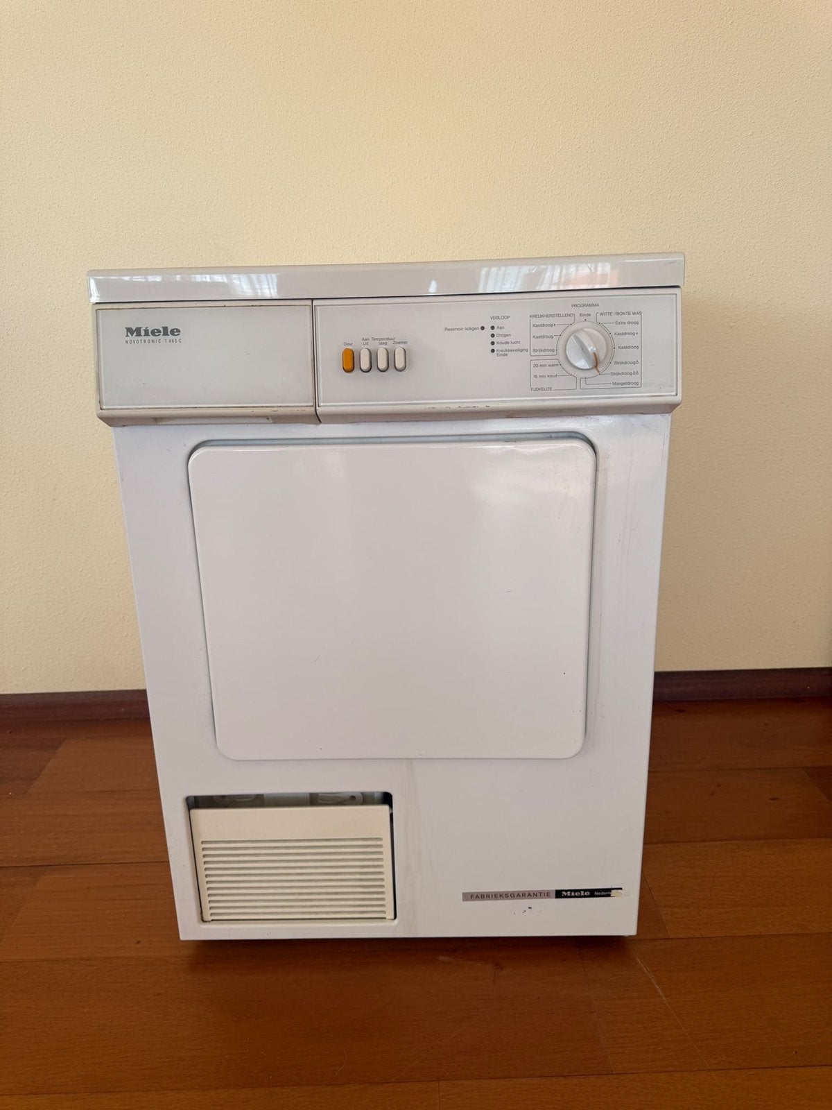 Miele Novotronic T465 C droger, Ophalen, Gebruikt, 4 tot 6 kg, Voorlader