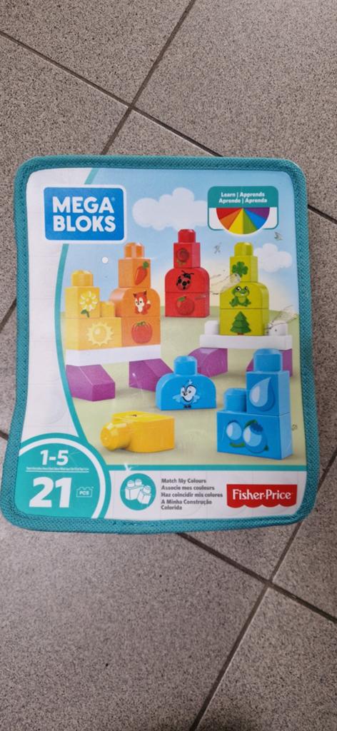 Mega Bloks Fisher-Price - Leer kleuren en vormen, Ophalen of Verzenden, Zo goed als nieuw, Megabloks