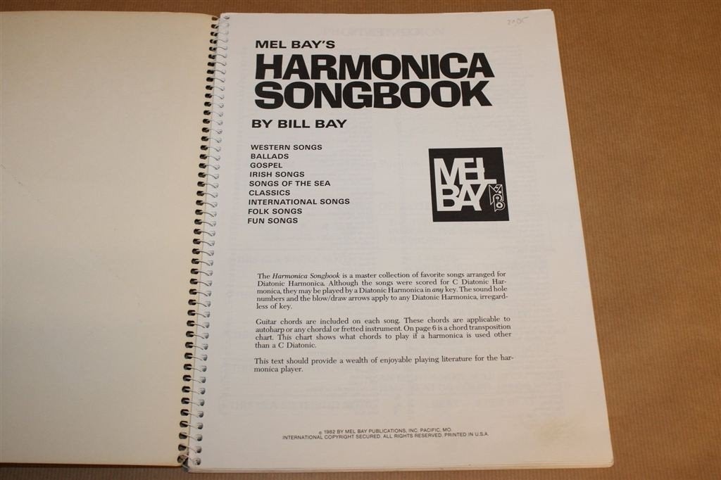 Mel Bay\'s Harmonica Songbook — Folk & Gospel, Muziek en Instrumenten, Ophalen of Verzenden, Gebruikt, Artiest of Componist, Populair