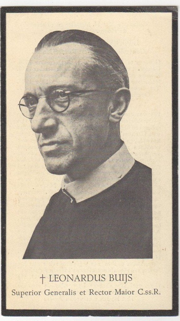 pater Leonard Buijs 1896 Middelharnis + 1953 Innsbruck 56 jr, Verzenden