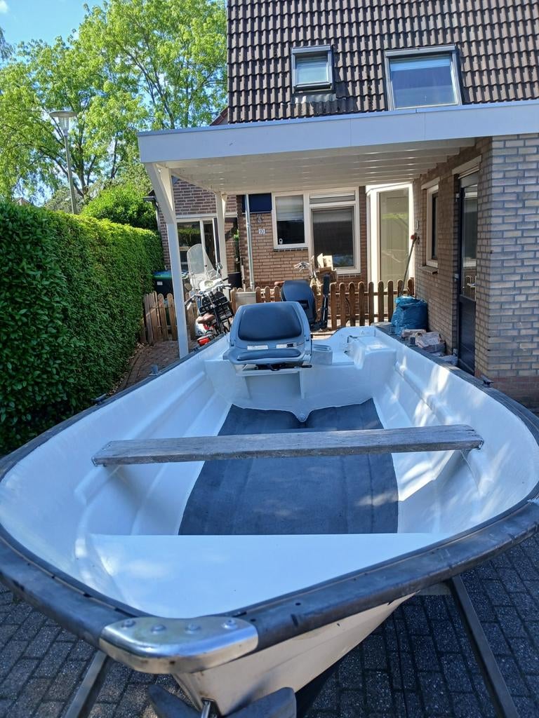 Polyester vis/tourboot, Watersport en Boten, Ophalen, Polyester