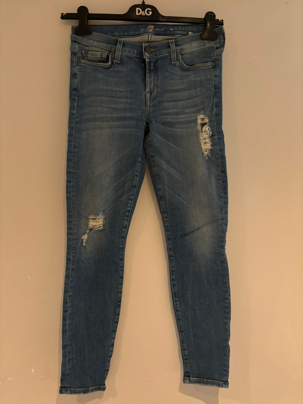 7 for all mankind jeans met stretch maat 30 met oude look., Blauw, ., Ophalen of Verzenden, Zo goed als nieuw