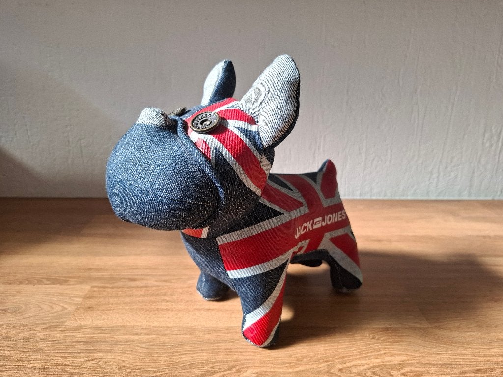 Unieke Jack & Jones Denim Franse Bulldog  Union Jack Editie, Verzamelen, Merken en Reclamevoorwerpen, Ophalen of Verzenden, Zo goed als nieuw