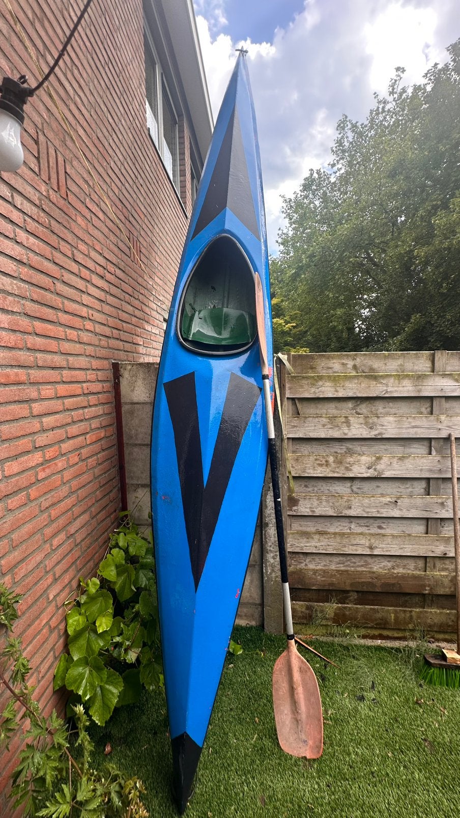 Blauwe kajak, Watersport en Boten, Kano's, Zo goed als nieuw, Kajak, Eén persoon, Ophalen