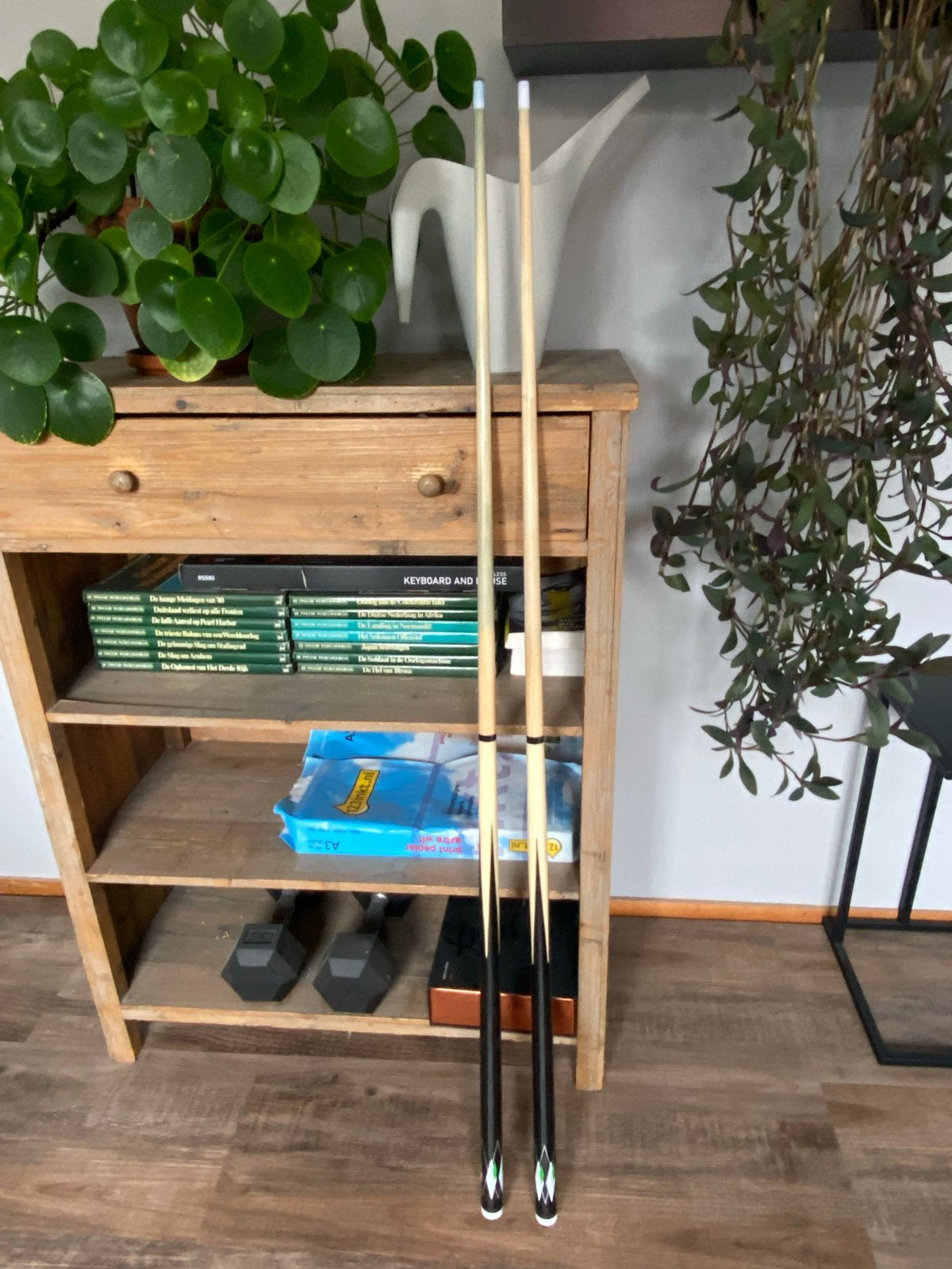 Biljartkeuen - 140 cm, 475g & 500g, 11mm pomerans, Ophalen of Verzenden, Gebruikt, Keu of Ballen