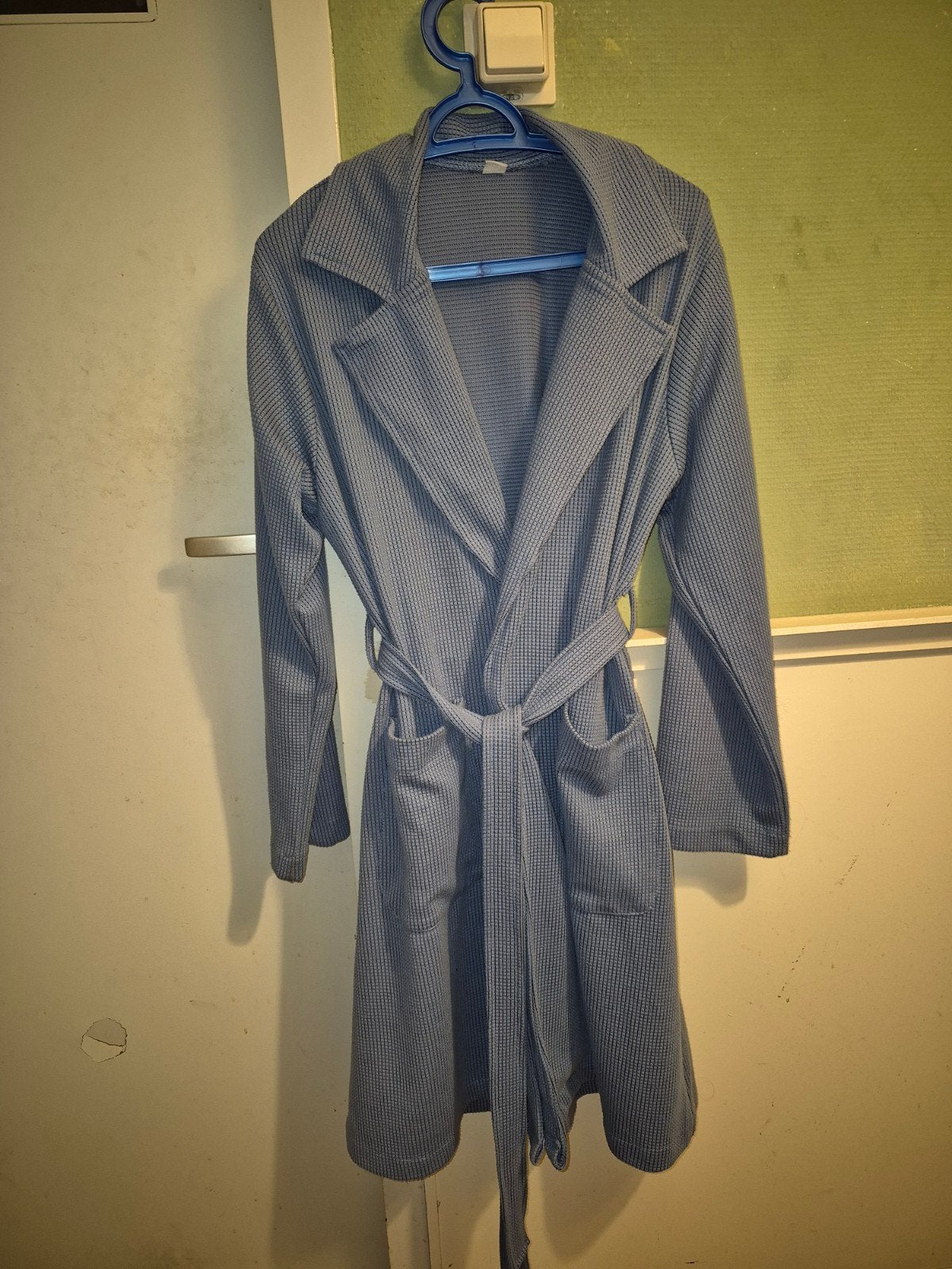 Blauwe zomer/lente jas/coat., Kleding | Dames, Ophalen of Verzenden, Zo goed als nieuw, Maat 38/40 (M), Blauw