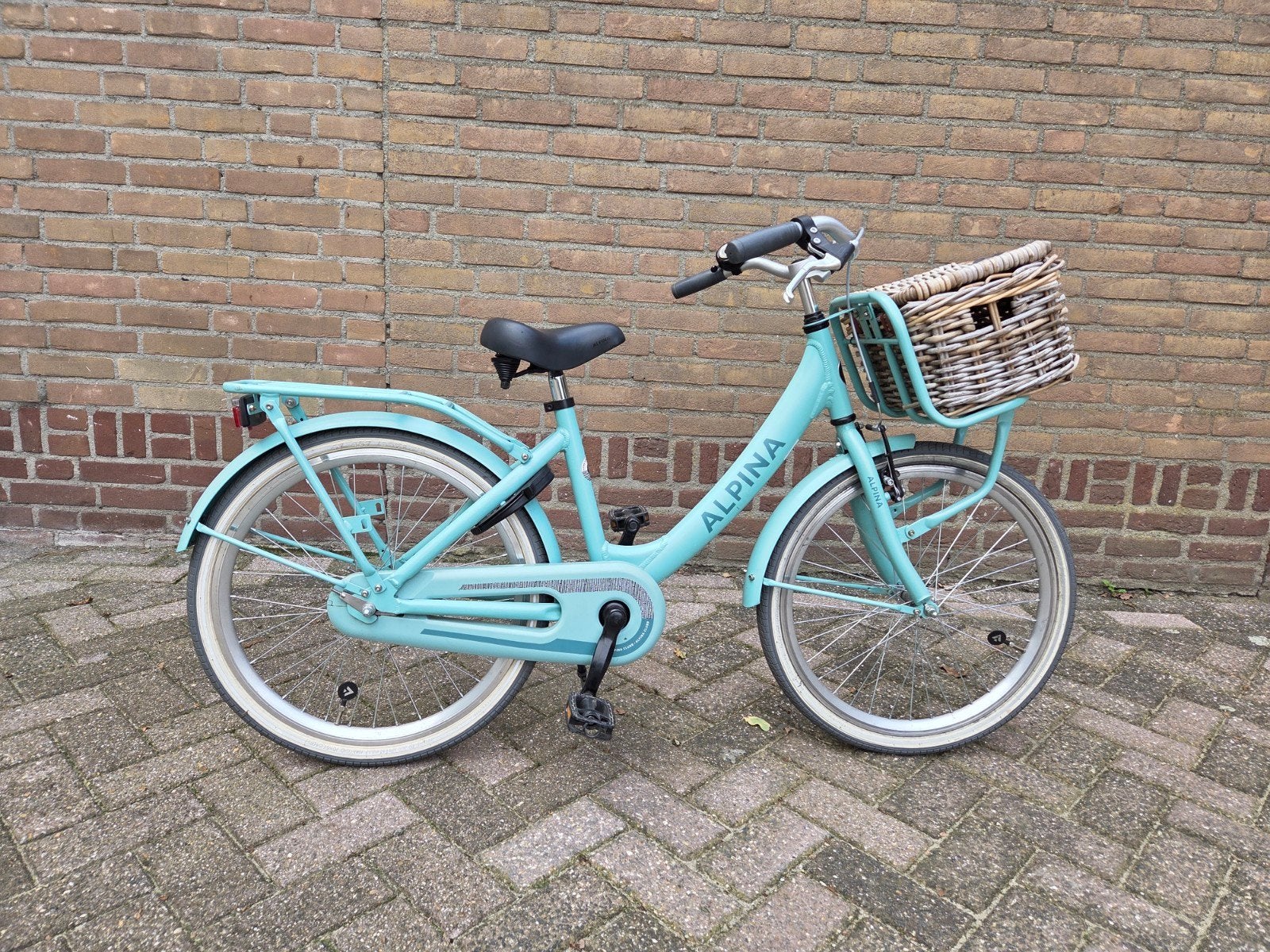 Alpina Clubb 22 inch soft mint incl. fietsmand, Fietsen en Brommers, Ophalen, Terugtraprem, 22 inch, Alpina Clubb