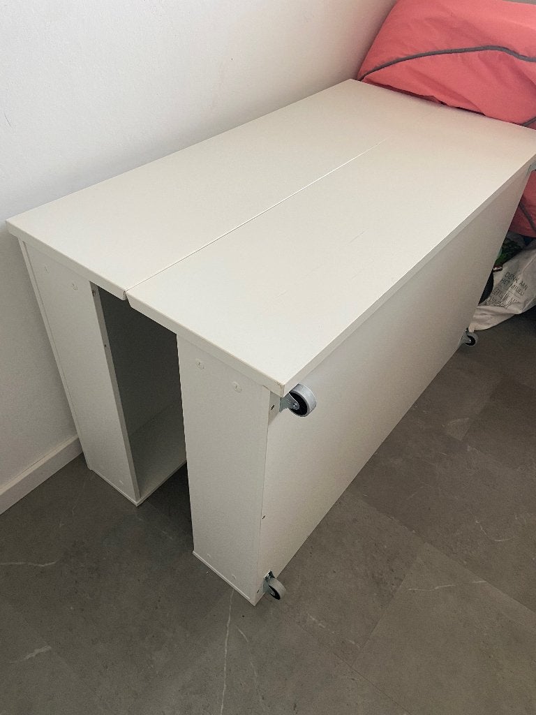 Ikea Malm bedlades (drawers) 2x, Ophalen, Eenpersoons, Wit, Zo goed als nieuw