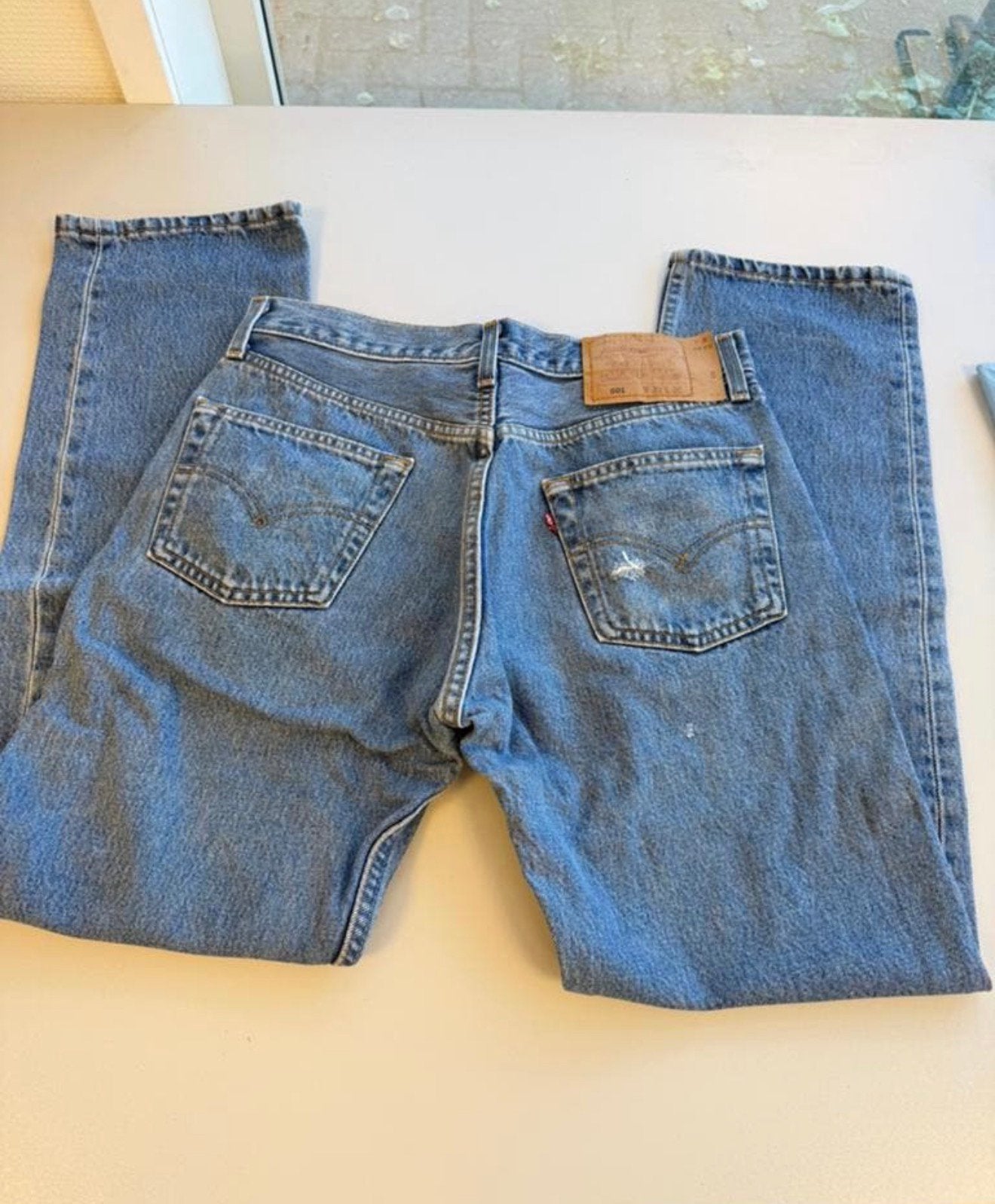 Vintage Levi’s 501 Jeans W30 L30 blauw spijker Denim heren, Blauw, W32 (confectie 46) of kleiner, Zo goed als nieuw, Levis