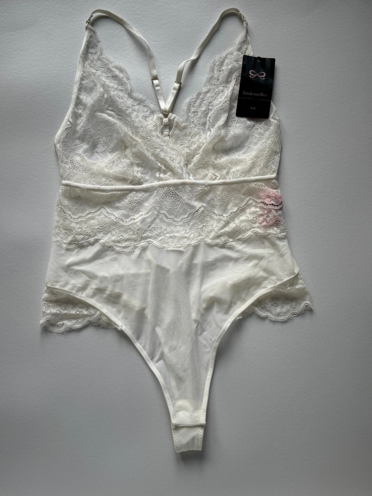 Nieuw Hunkemöller Chiara body snow white M, Verzenden, Wit, Body of Korset