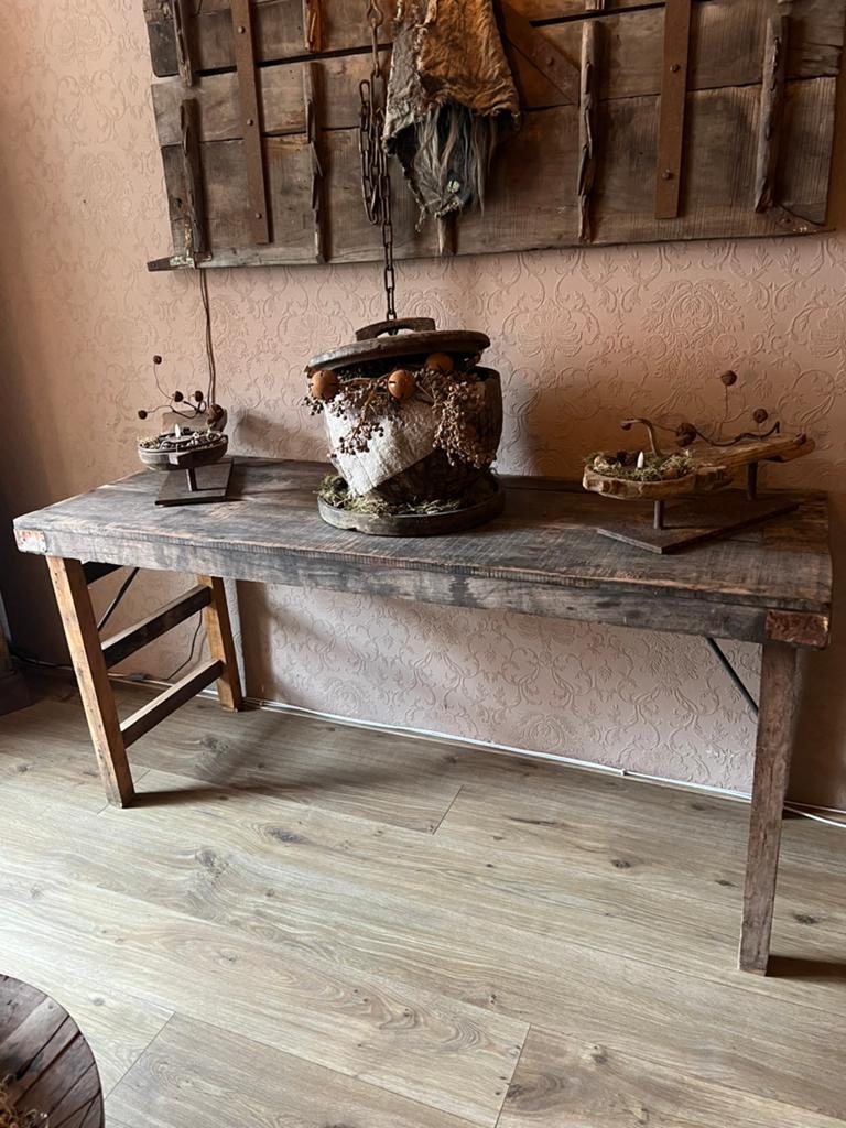 Hele mooie markttafel, Ophalen, 50 tot 100 cm, Zo goed als nieuw, Rechthoekig