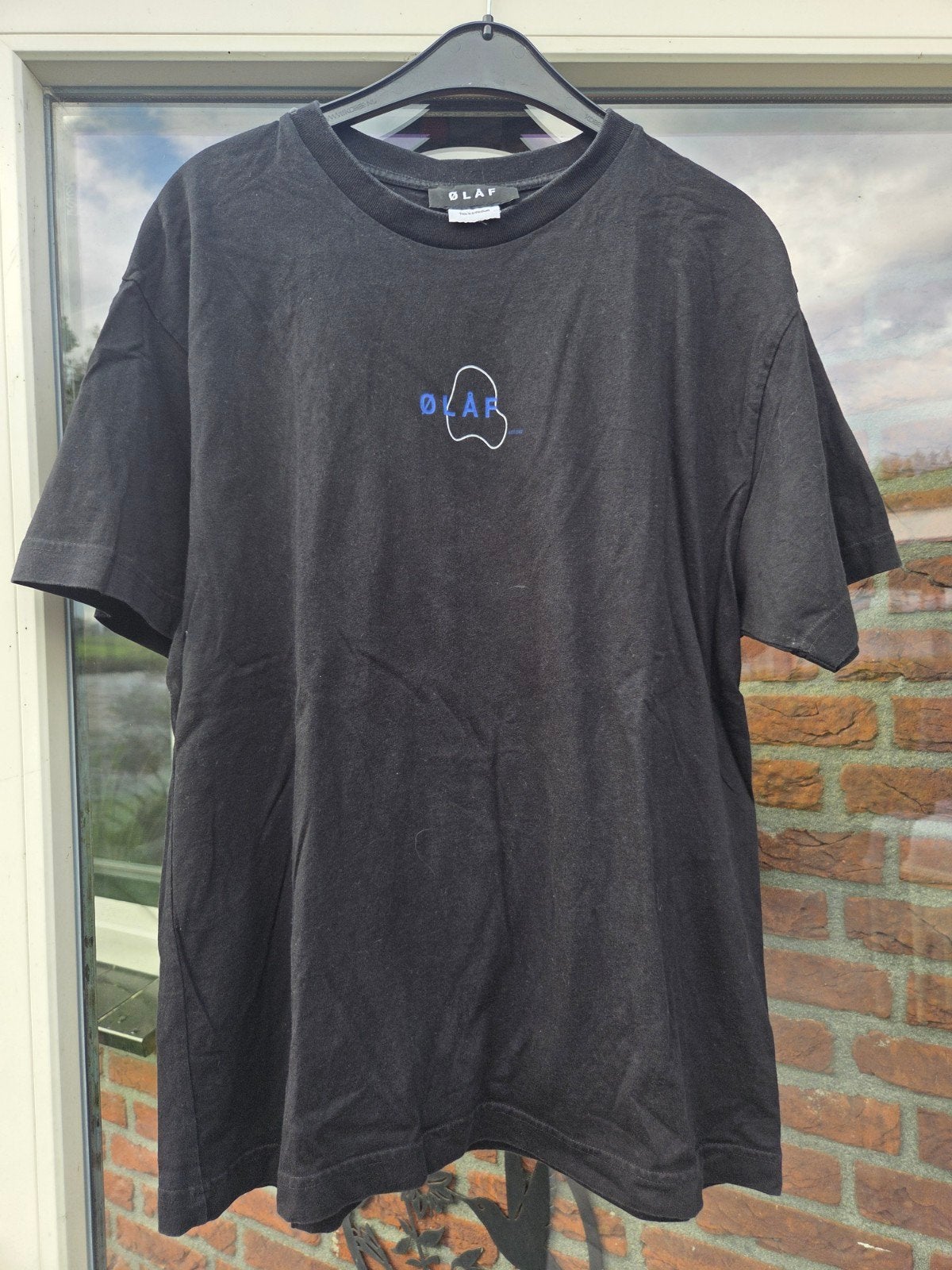 ØLÅF T-shirt heren - Maat M - Zwart, Maat 48/50 (M), Zwart, Ophalen of Verzenden, Gedragen