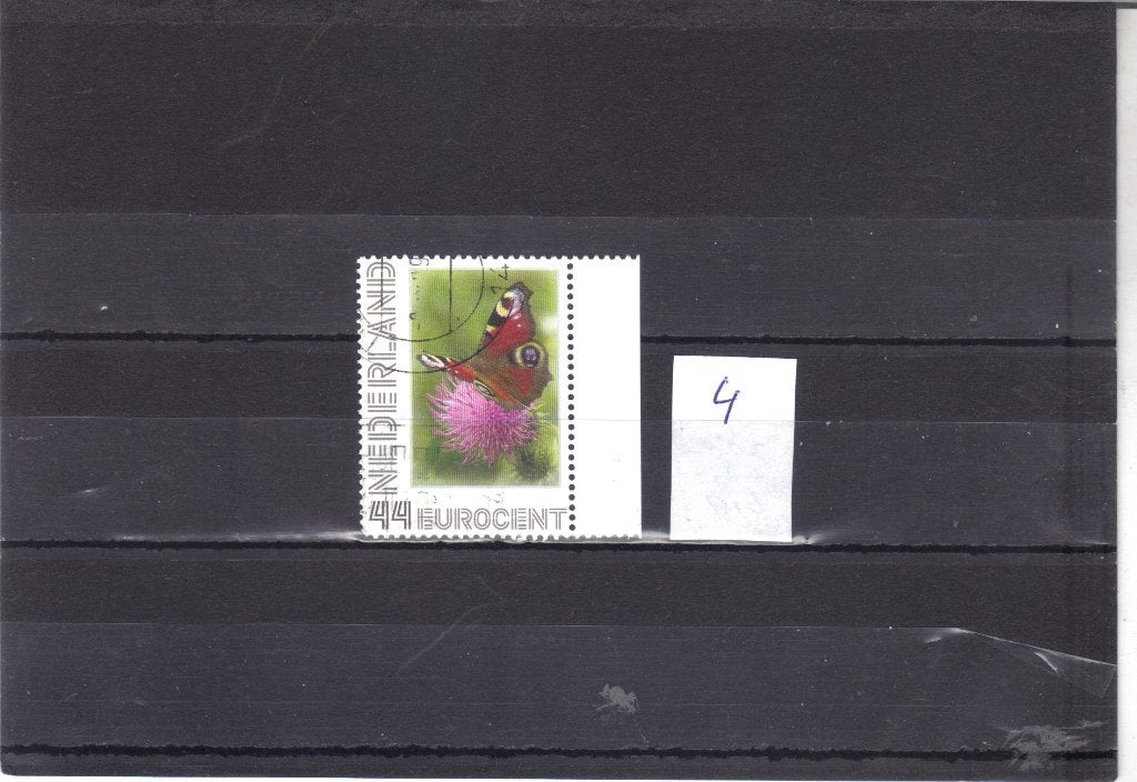 Nederland Kaderpostzegel Vlinders gest 4, Ophalen of Verzenden, Gestempeld