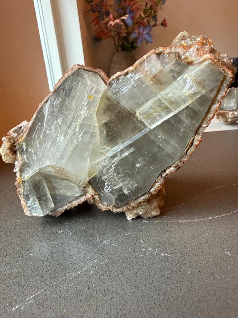 Ruwe Bariet of Rookkwarts Mineraalcluster - 590 gram, Ophalen of Verzenden, Mineraal
