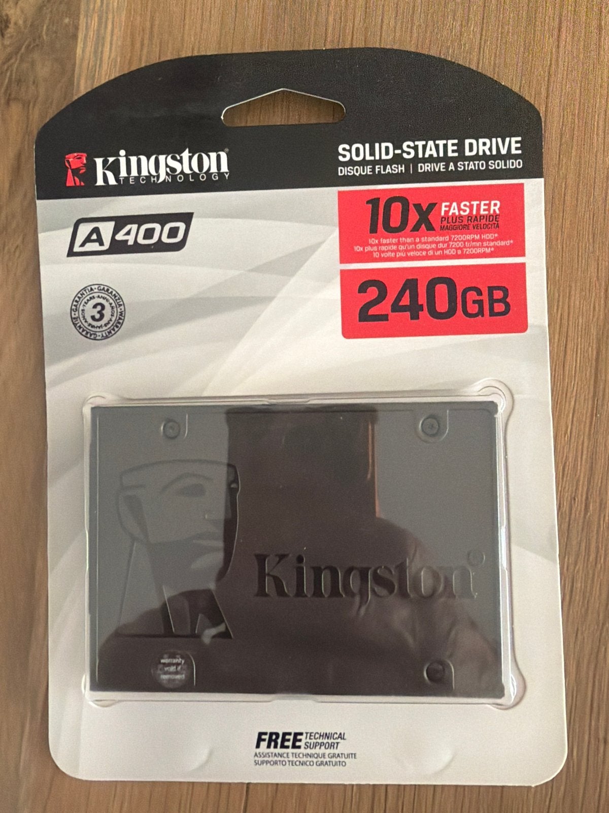 Kingston A400 SSD 240GB - Nieuw in verpakking, Computers en Software, Intern, Server, Nieuw, Ophalen of Verzenden