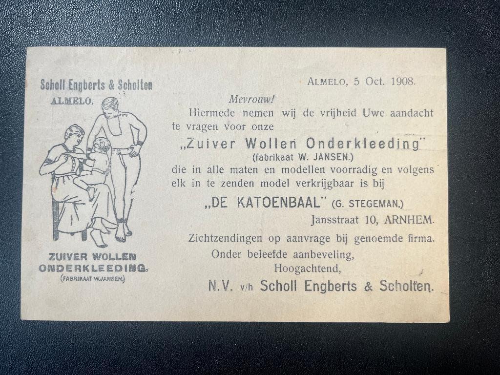 Mooi particulier bedrukte briefkaart Geuzendam 78, 1908, Verzenden, Briefkaart