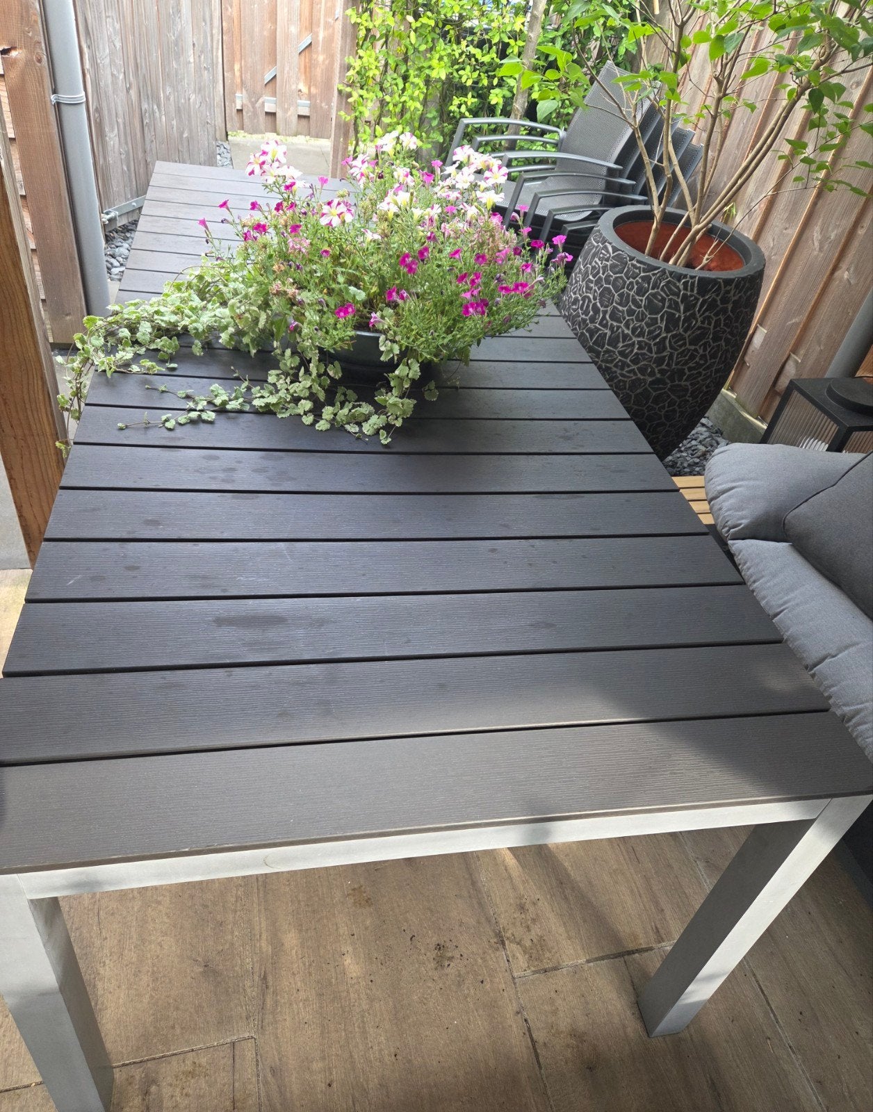 Tuintafel voor 6-8 personen - beschadigd, Ophalen, Gebruikt, Rechthoekig