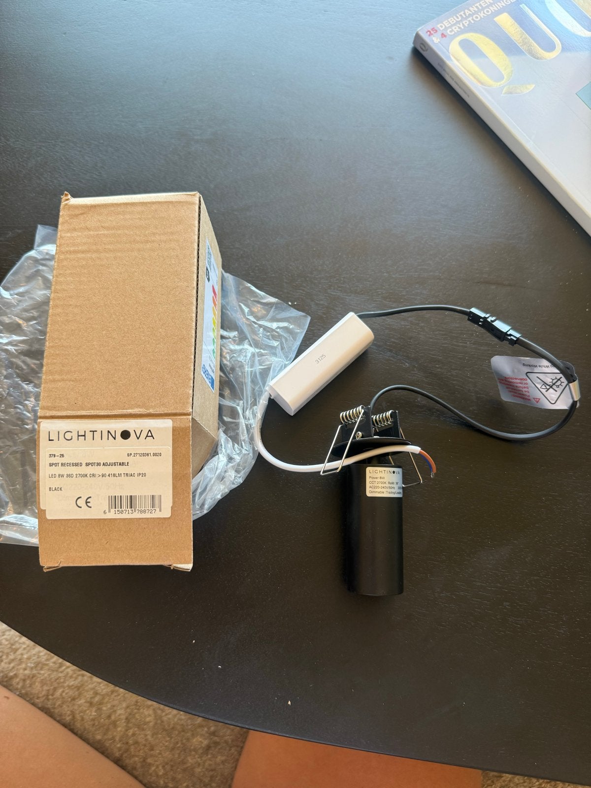Nieuw 4x SPOT Inbouw mini LED spot SPOT30 kantelbaar - Zwart, Huis en Inrichting, Ophalen, Dimbaar, Nieuw, LED