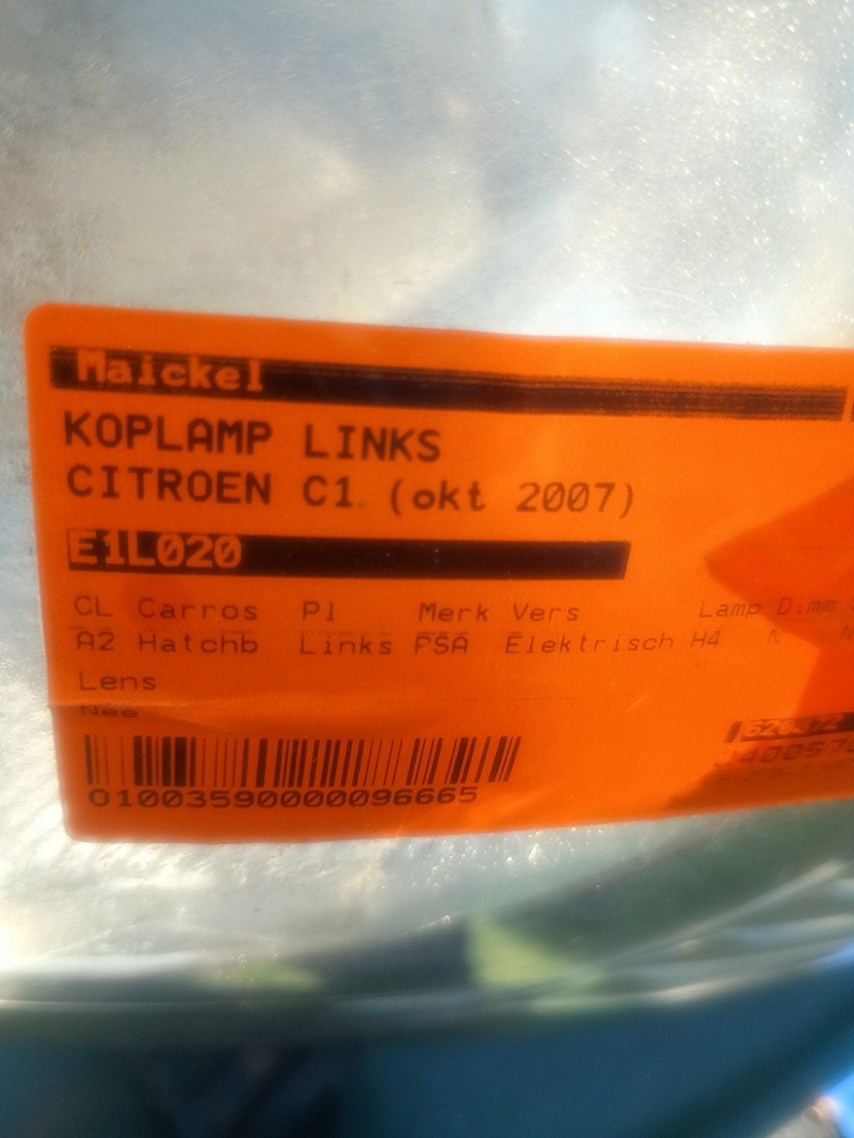 Koplamp Links Citroën C1 (okt 2007) - Gebruikt, Ophalen, Gebruikt, Citroën