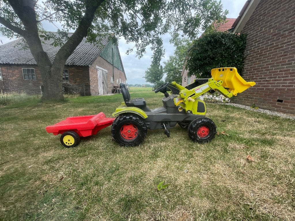 Traptrekker met kar (Claas) 3 tot 8 jaar, Kinderen en Baby's, Speelgoed | Buiten | Voertuigen en Loopfietsen, Ophalen, Gebruikt