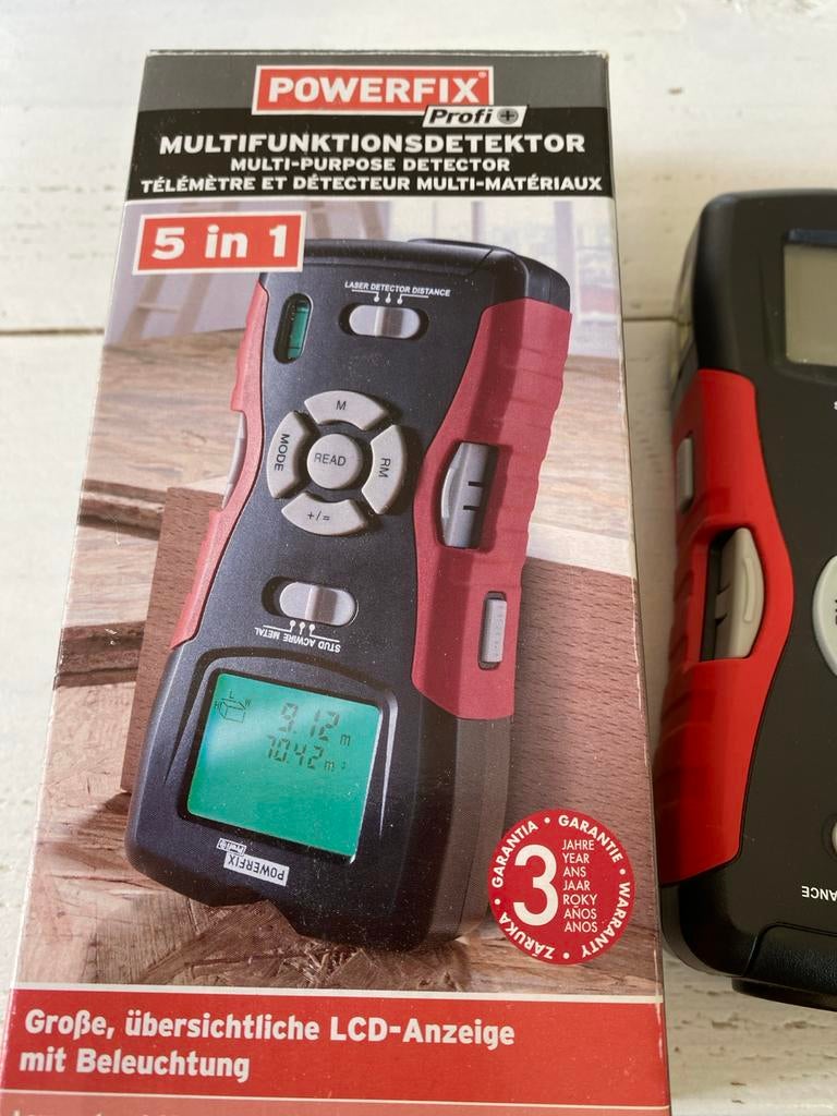 Powerfix Profi Multifunctionele Detector 5-in-1, Doe-het-zelf en Verbouw, Ophalen of Verzenden, Zo goed als nieuw, Afstand
