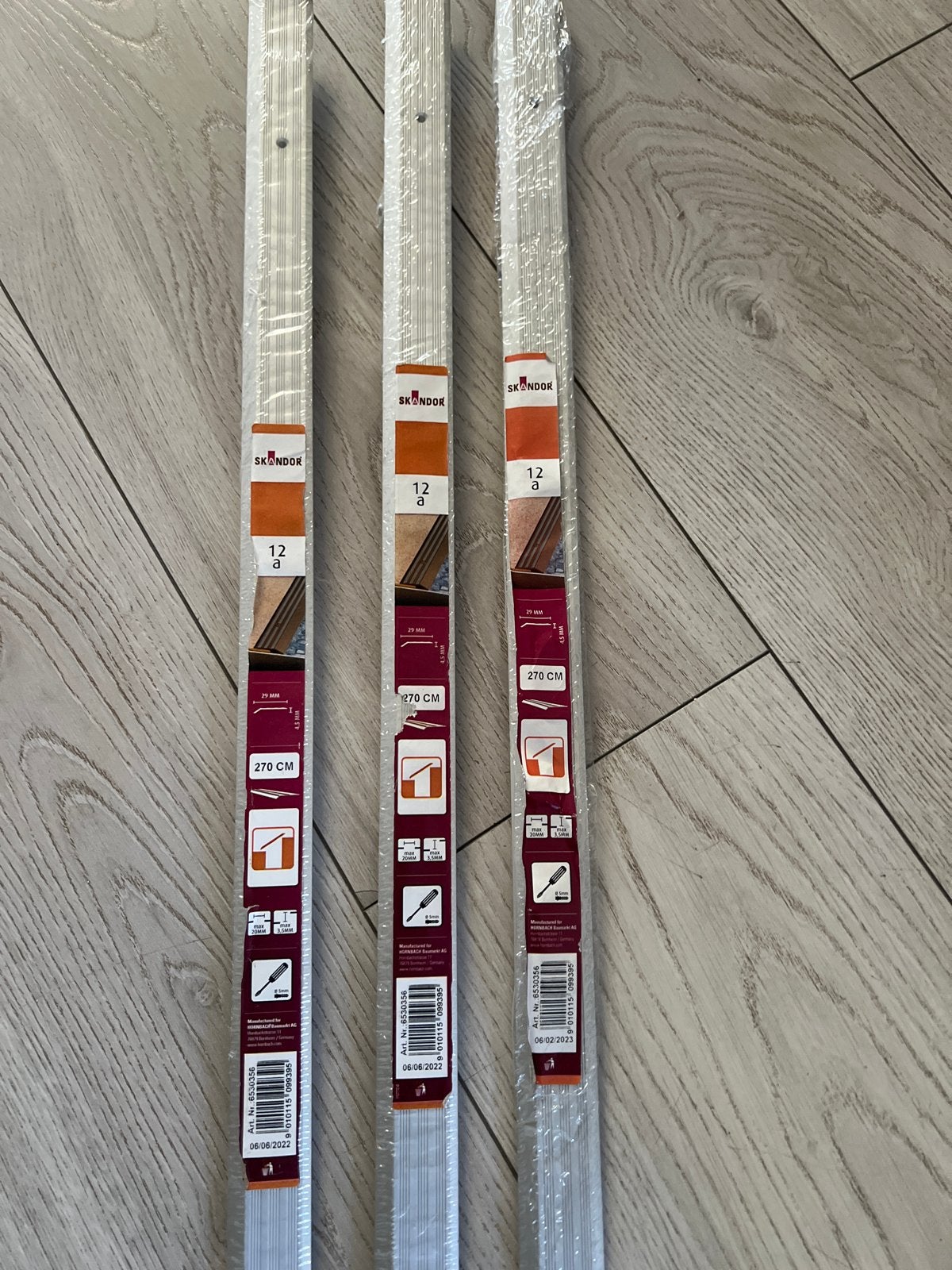 4x  aluminium afdekprofiel, overgangsprofiel 270 cm, Ophalen, Kunststof, 250 cm of meer, Lijsten