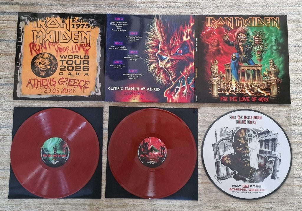 Iron Maiden For The Love of Gods 2026 2lp + Picture disc 3lp, Cd's en Dvd's, Heavy metal, Verzenden, Zo goed als nieuw, Speciale editie