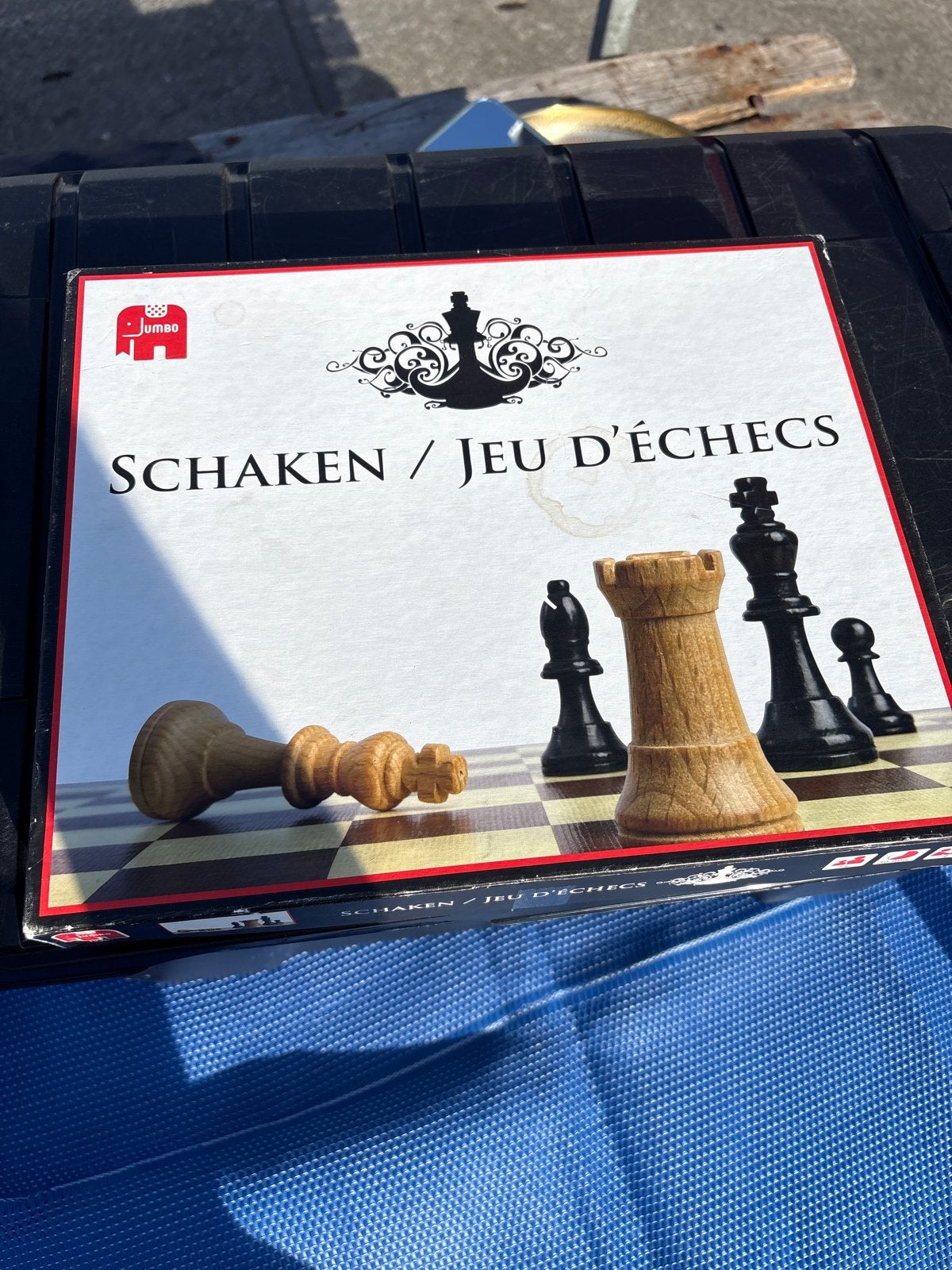 Jumbo Schaken / Jeu d'Échecs - Compleet Schaakspel, Ophalen of Verzenden, Gebruikt, Schaken