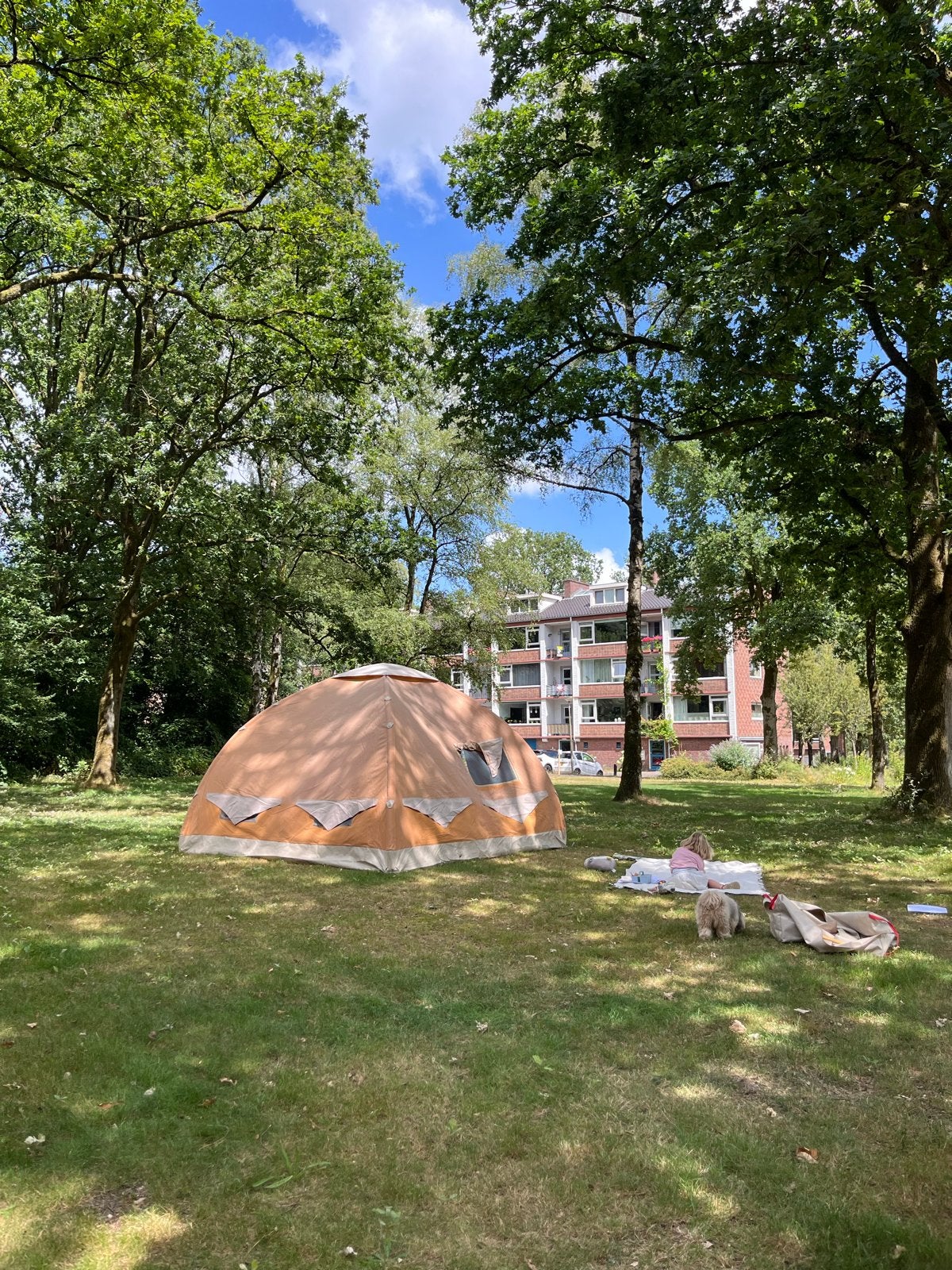 Karsten Tent 350 met luifel, Ophalen, Gebruikt, Tot en met 5
