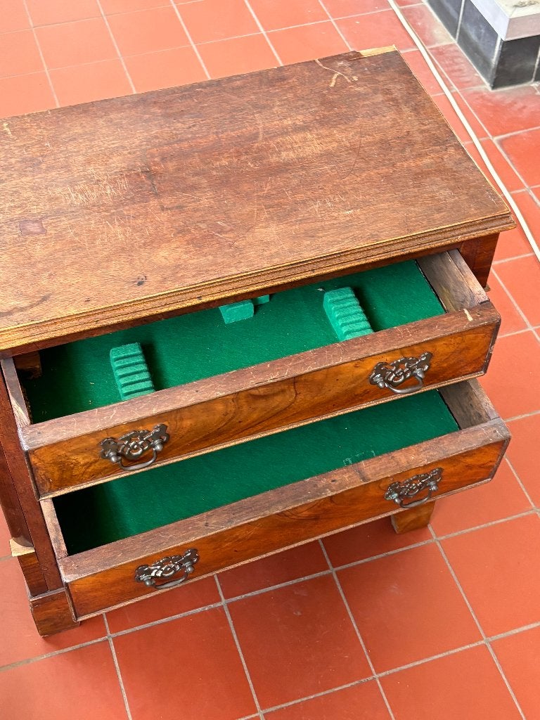 Vintage Antiek Kastje Ladekast Bestekkast Klassiek Hout, Huis en Inrichting, Kasten | Ladekasten, Ophalen, Gebruikt, Overige materialen
