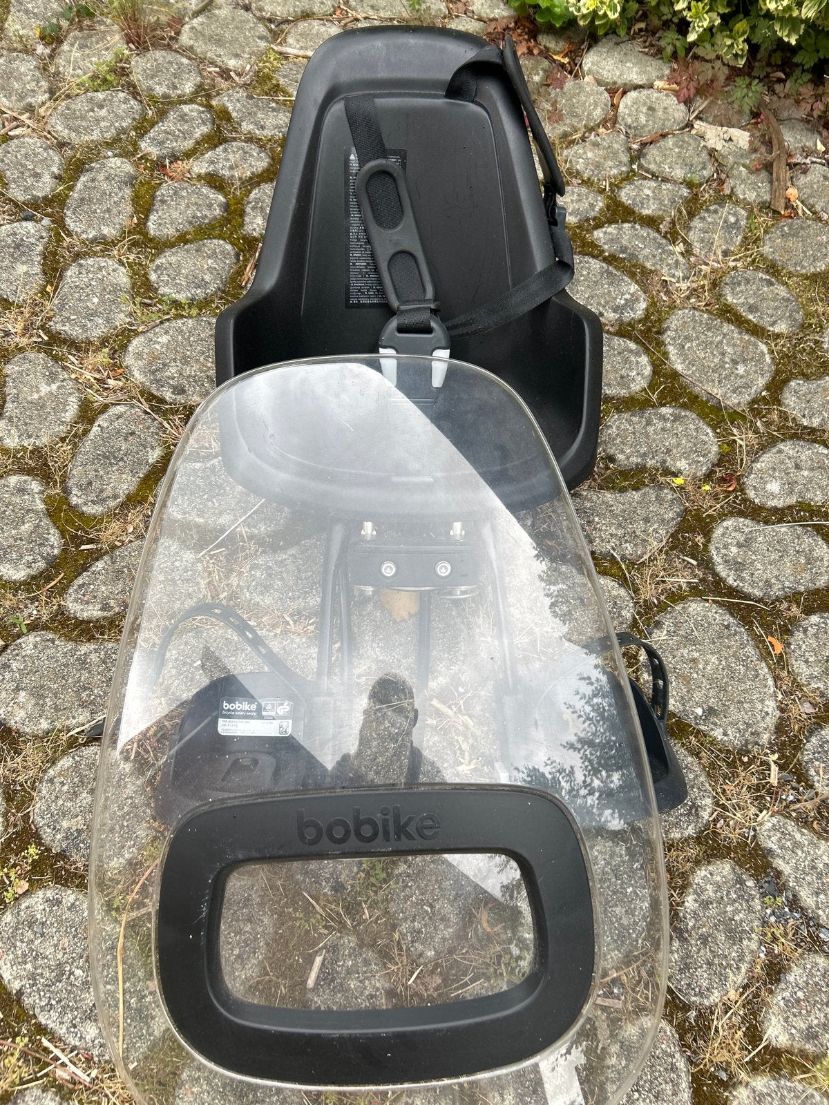 Bobike One Mini Fietszitje Voorop met Windscherm, Ophalen, Voorzitje, 0 t/m 13 kg, Gebruikt