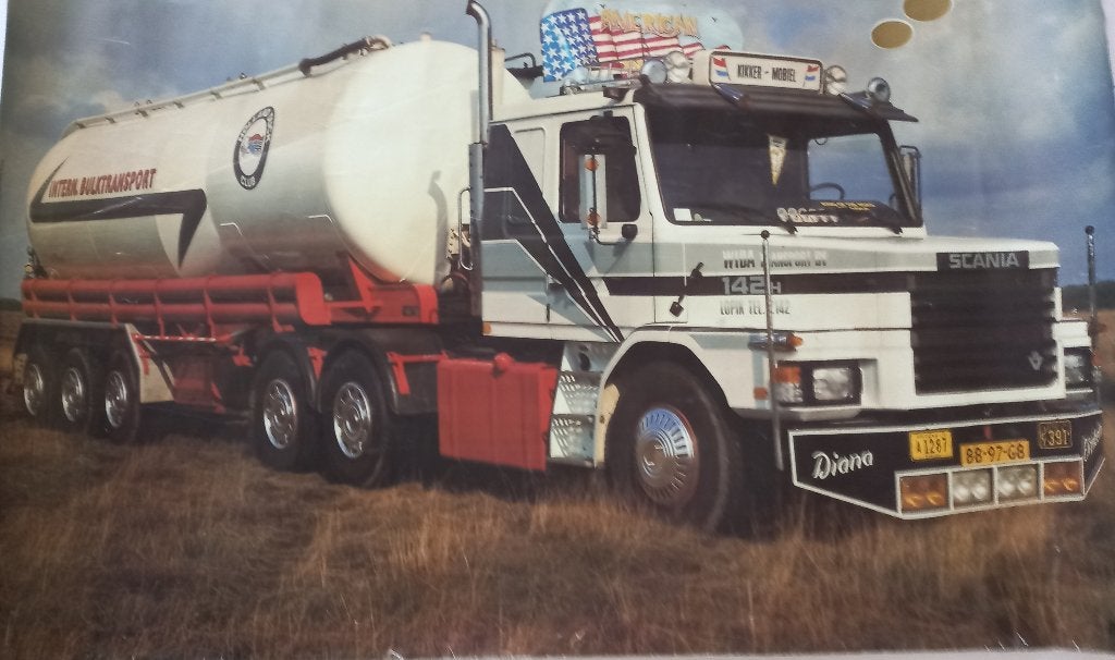 Poster Scania Tankwagen., Gebruikt, Rechthoekig Liggend, Ophalen of Verzenden, A1 t/m A3