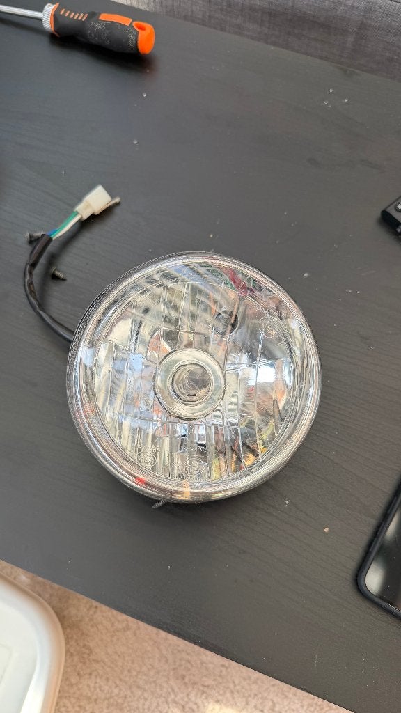 2x Koplamp AGM VX50 / BTC Riva / TYM Vespa Alpha, Ophalen of Verzenden, Gebruikt, Koplamp, Overige merken