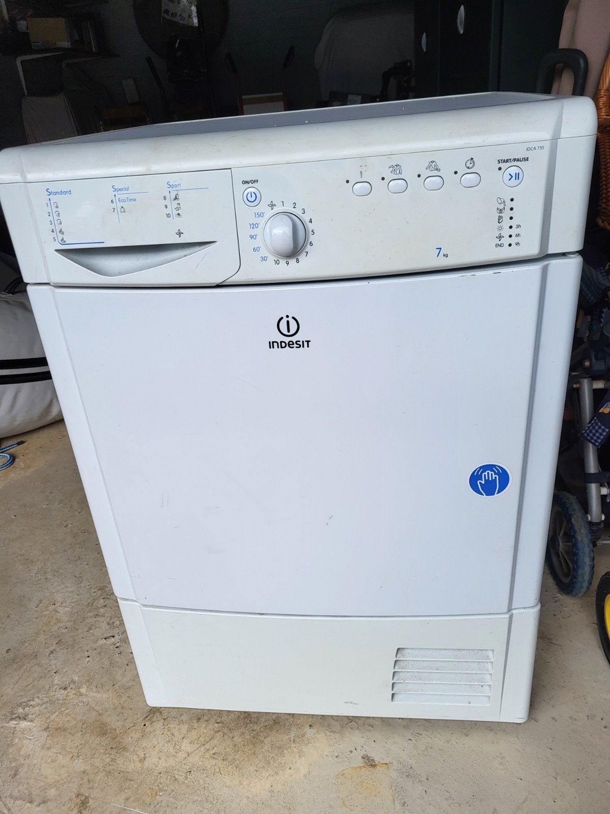 Wasdroger condensdroger, Ophalen, 6 tot 8 kg, Gebruikt, Voorlader