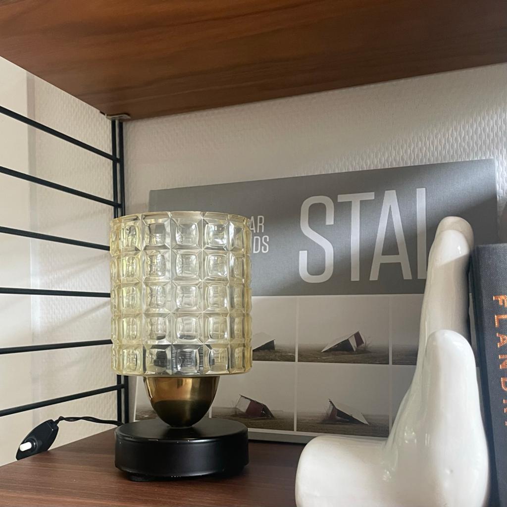 Vintage Tafellamp Kunststof, Huis en Inrichting, Lampen | Tafellampen, Gebruikt, Minder dan 50 cm, Kunststof, Ophalen of Verzenden