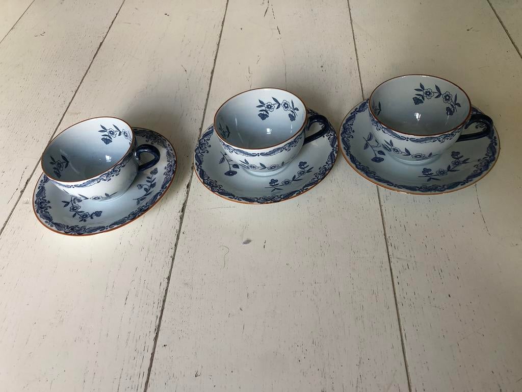 Set van 3 ostindia theekopjes, Ophalen, Zo goed als nieuw, Overige stijlen, Kop(pen) en/of Schotel(s)