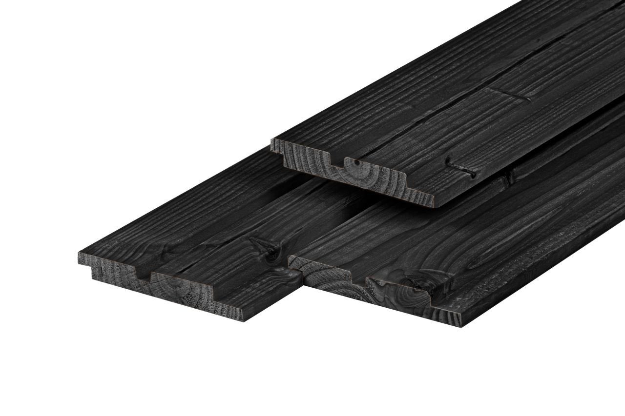 Planken zwart triple, blokhutprofiel., Ophalen, Zo goed als nieuw, 250 cm of meer, Planken