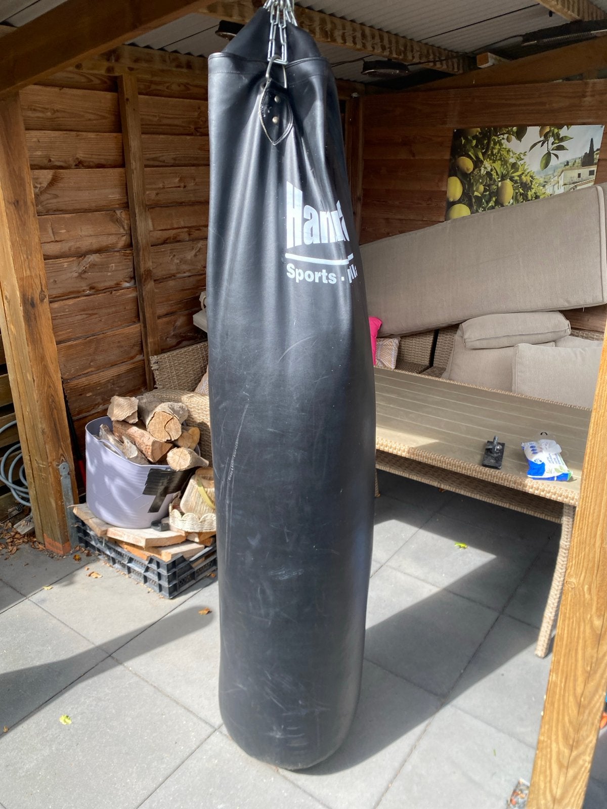 Bokszak 180cm in goede staat!, Ophalen, Gebruikt, Bokszak