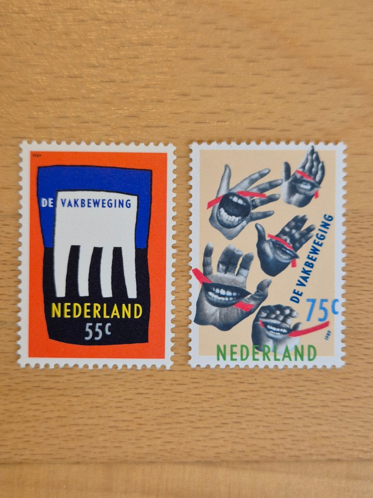 Nederland 1989 Nederlandse vakbeweging, Ophalen of Verzenden, Na 1940, Postfris