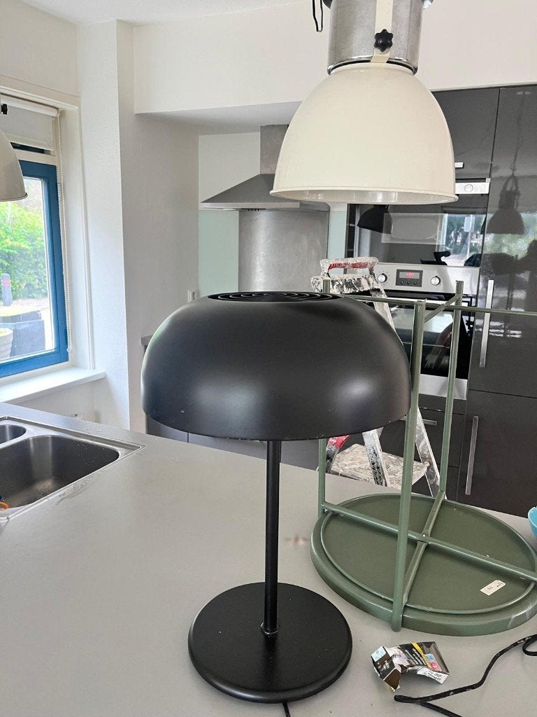 Lamp zwart, Zwart, Ophalen, Gebruikt